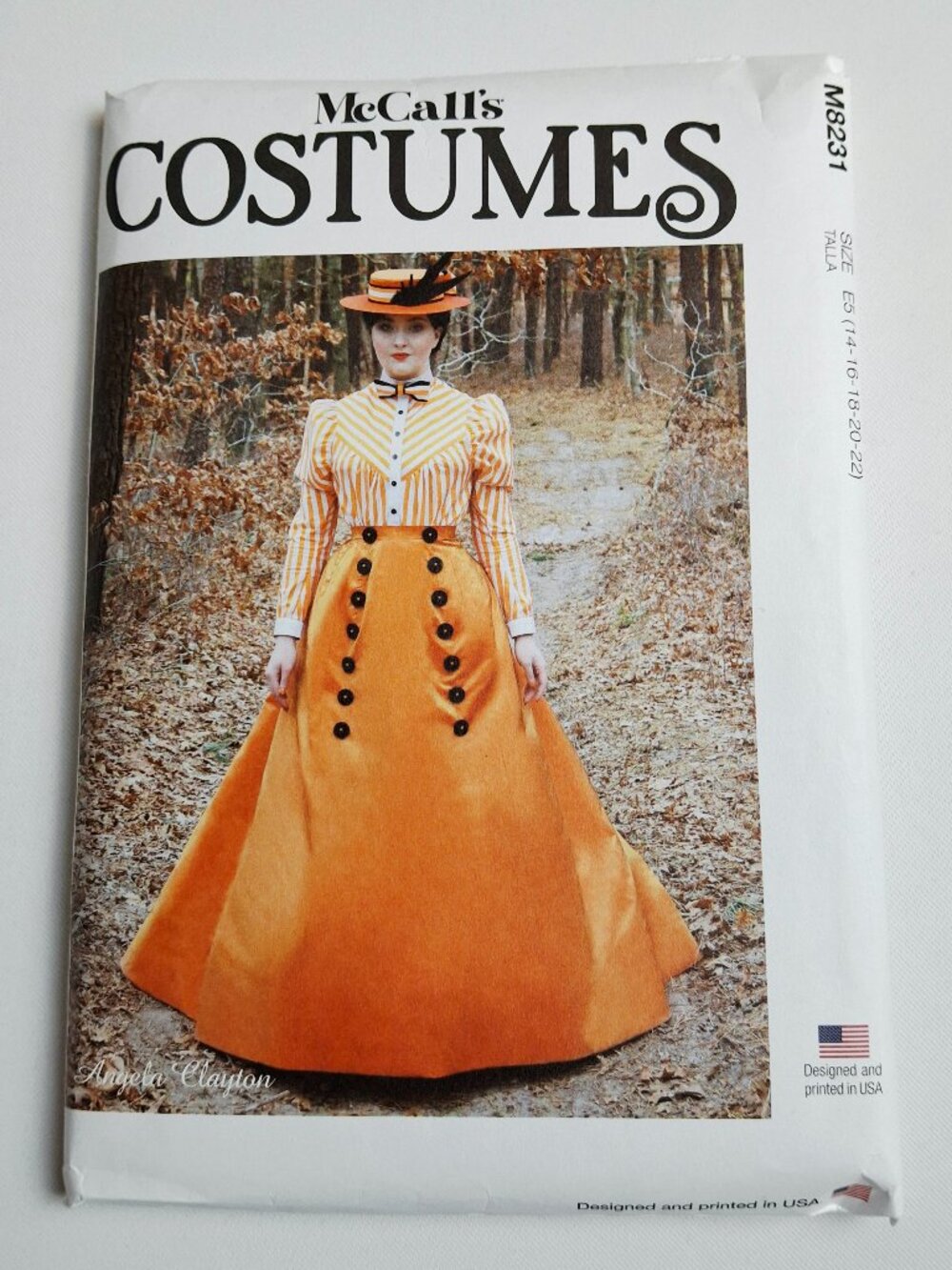 McCall's 8231 Sz 14-22 1890s Victorian Long Skirt Blouse Costume Pattern Uncut
